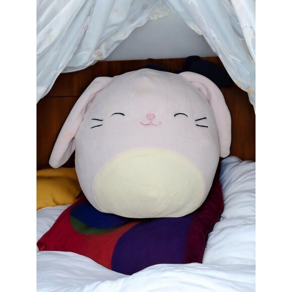 2018 Bop the Bunny 16” Squishmallow – HTF Easter Plush – Slight Staining – Colle - Picture 1 of 9